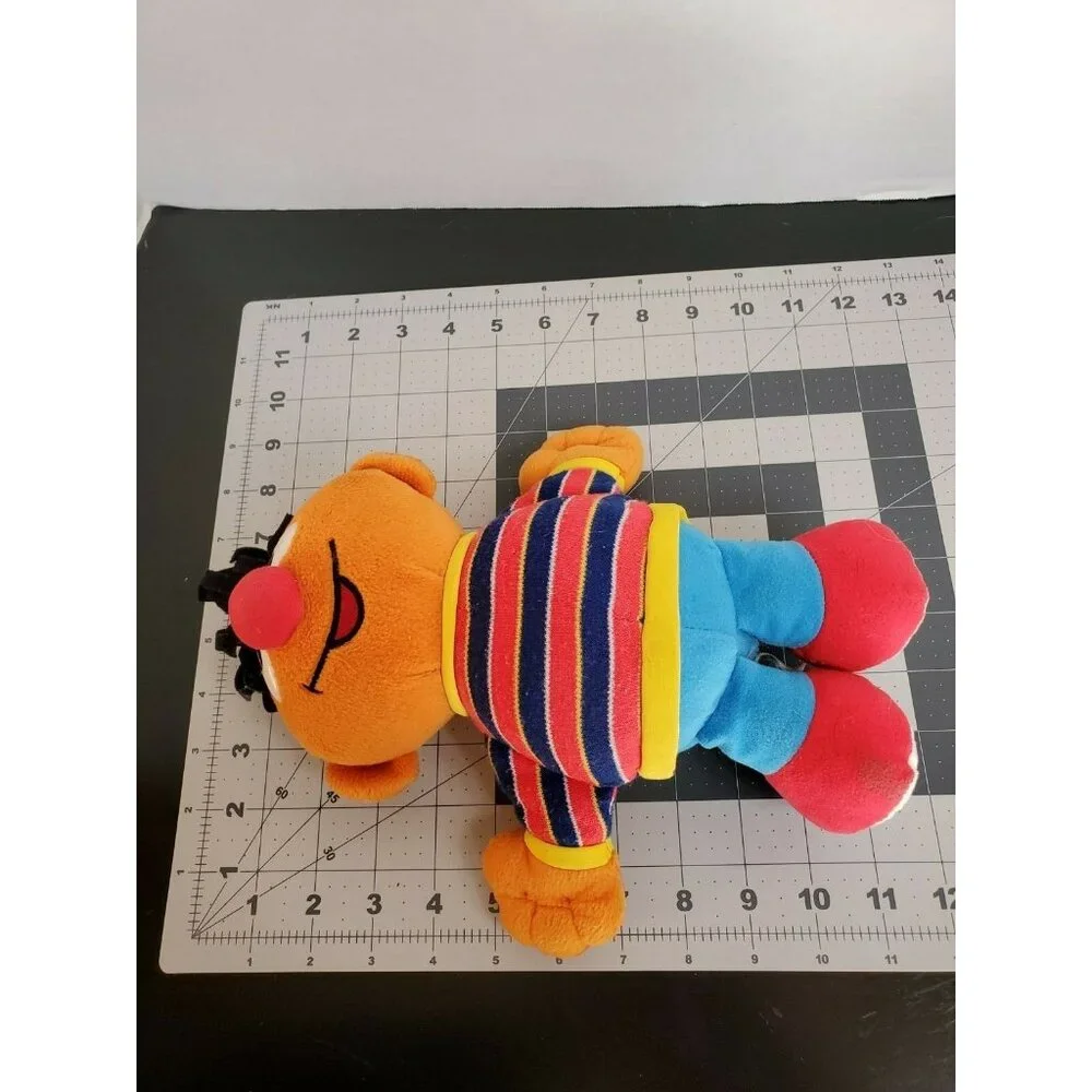 Sesame Street Ernie Plush - 10 Inch- Soft - Burt and Ernie- Cuddly -Vintage 2002